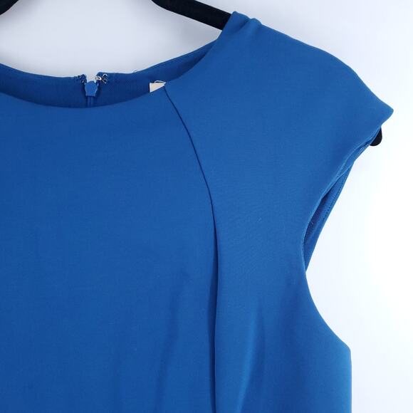 Silence+Noise Event Y2K Blue Fit&Flare Mini Skater Dress Geometric Bac CutOut S - Picture 3 of 13